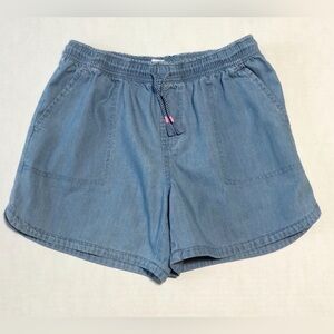 Gap Kids Girls Size XXL Chambray Blue Denim Shorts